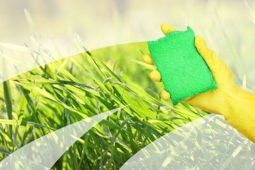 Professional home cleaners in Enfield cleaning a modern living room