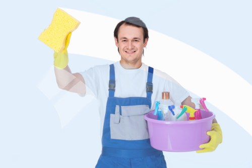 Fresh and tidy commercial workspace maintained by office cleaners