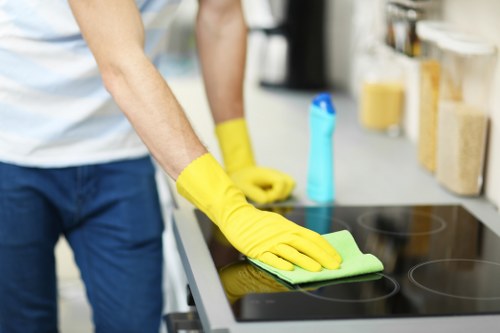 Clean and polished hard flooring after cleaning service in Enfield