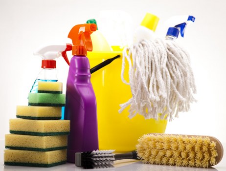 Commercial cleaner in Enfield maintaining a tidy office space